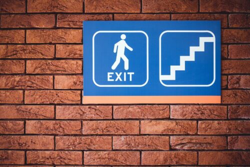 Safety stairs sign in quick workplace checklist