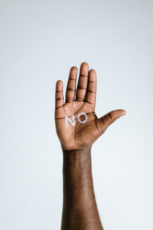 Close-Up Photo Of Person's Palm with no written on it