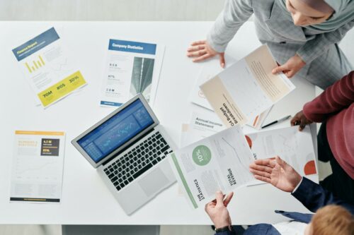 Group meeting to determine what financial statements are important to investors