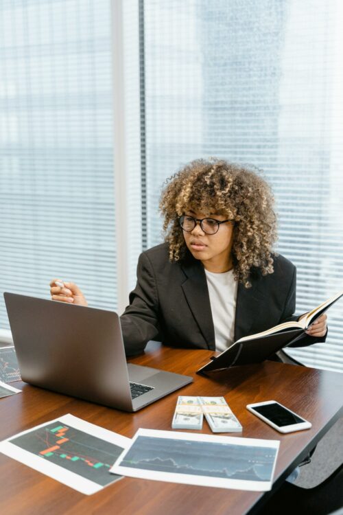 person working